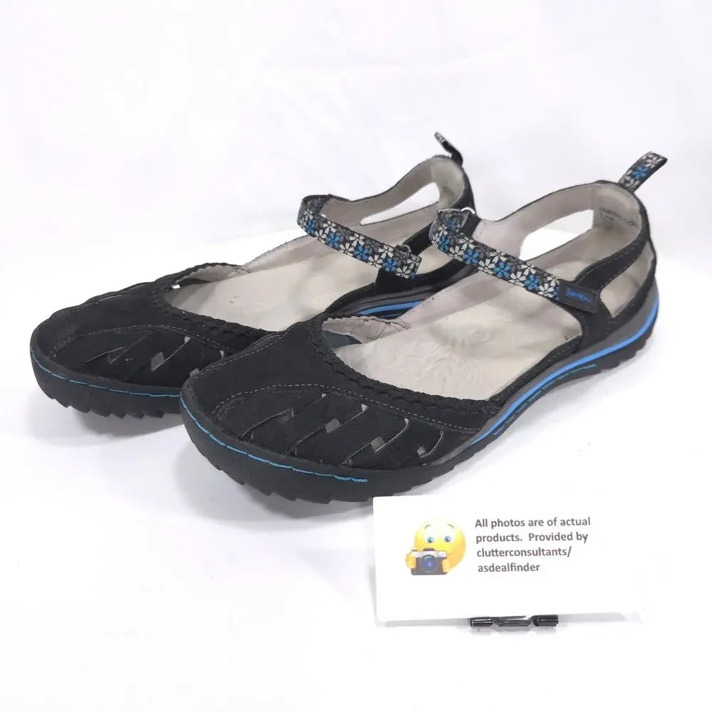 Jambu Apple Blossom Casual Mary Jane Shoe Womens Size 9.5 WJ18APP01 Black